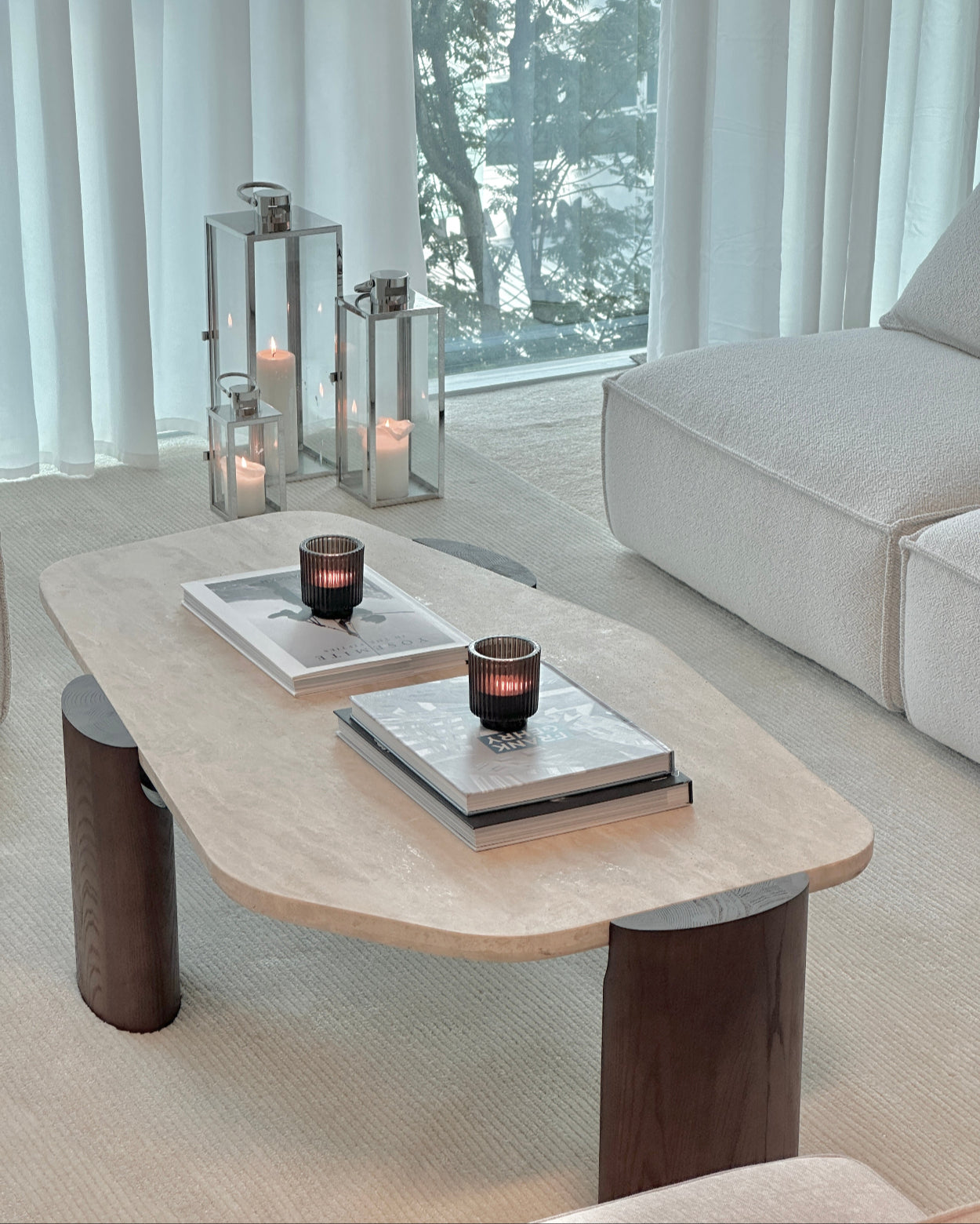 Kensington Travertine Coffee Table
