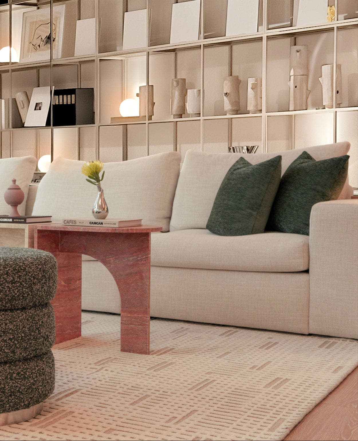 Ami Throw Cushion - Hunter Green