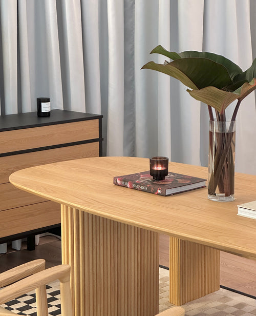 Thierry Dining Table - Timber Top