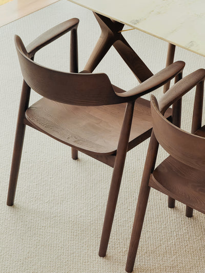 Danielle[PLUS+] Dining Chair (Dark Walnut)