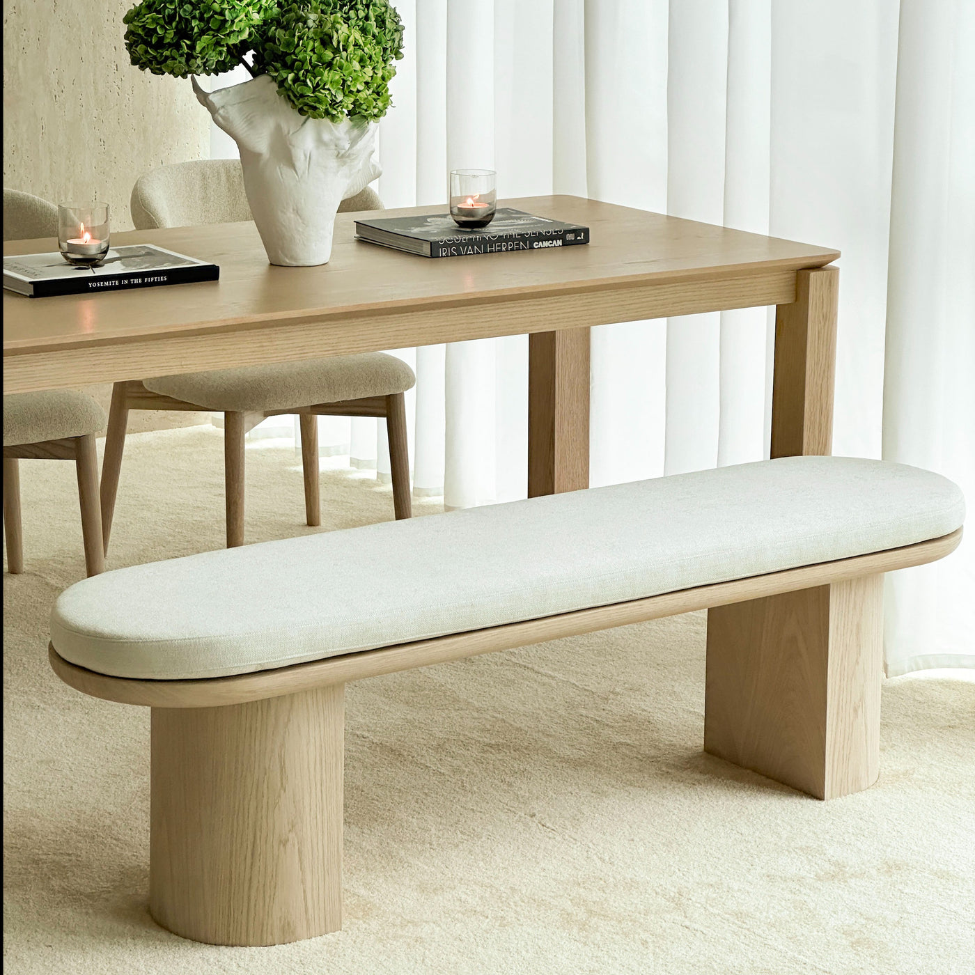 Luna Dining Bench (4 colours)