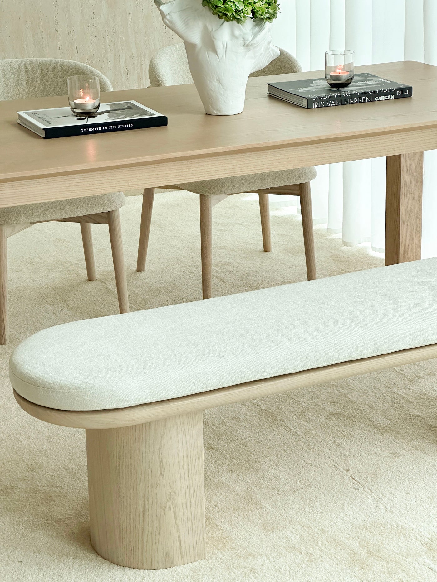 Luna Dining Bench (4 colours)