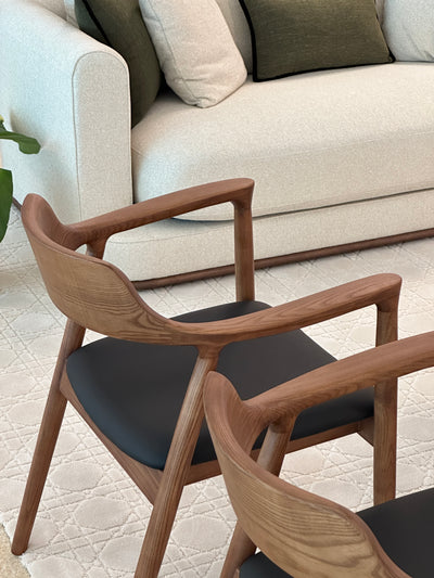 Danielle Solid Wood Dining Chair (Walnut Frame)