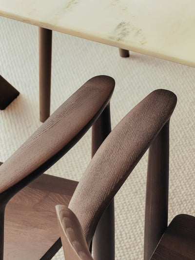 Danielle[PLUS+] Dining Chair (Dark Walnut)