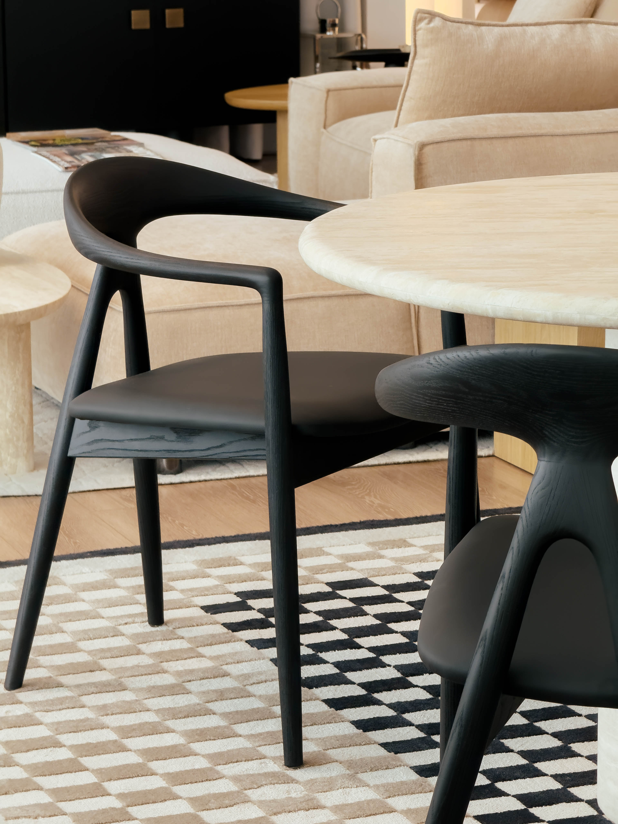 Aeron Dining Chair – Sculpted Solid Ash | CANCAN Exclusive