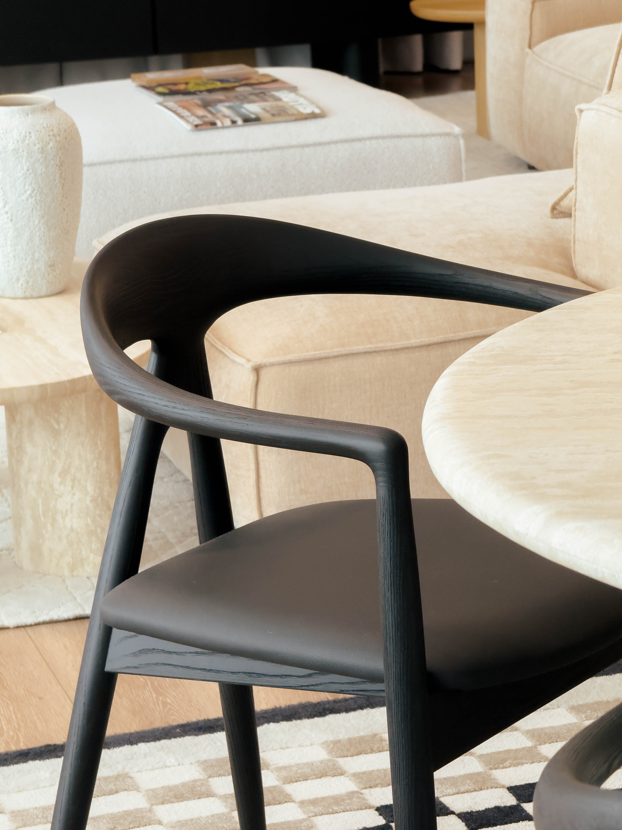 Aeron Dining Chair – Sculpted Solid Ash | CANCAN Exclusive