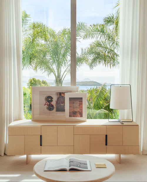 Aira Table Lamp – Sculptural Frame with Soft Glow