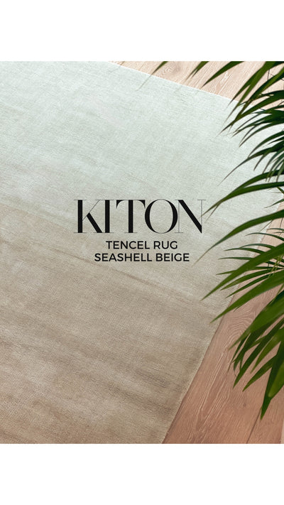 Kiton Tencel Rug - Seashell Beige