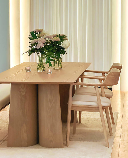 Brahm Dining Table - Whitewash