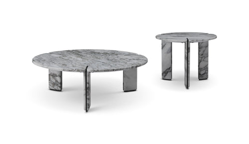 Pantheon Coffee Table - White Arabescato