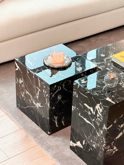 Kado Natural Grand Antique Marble Coffee Table (Set of 3)