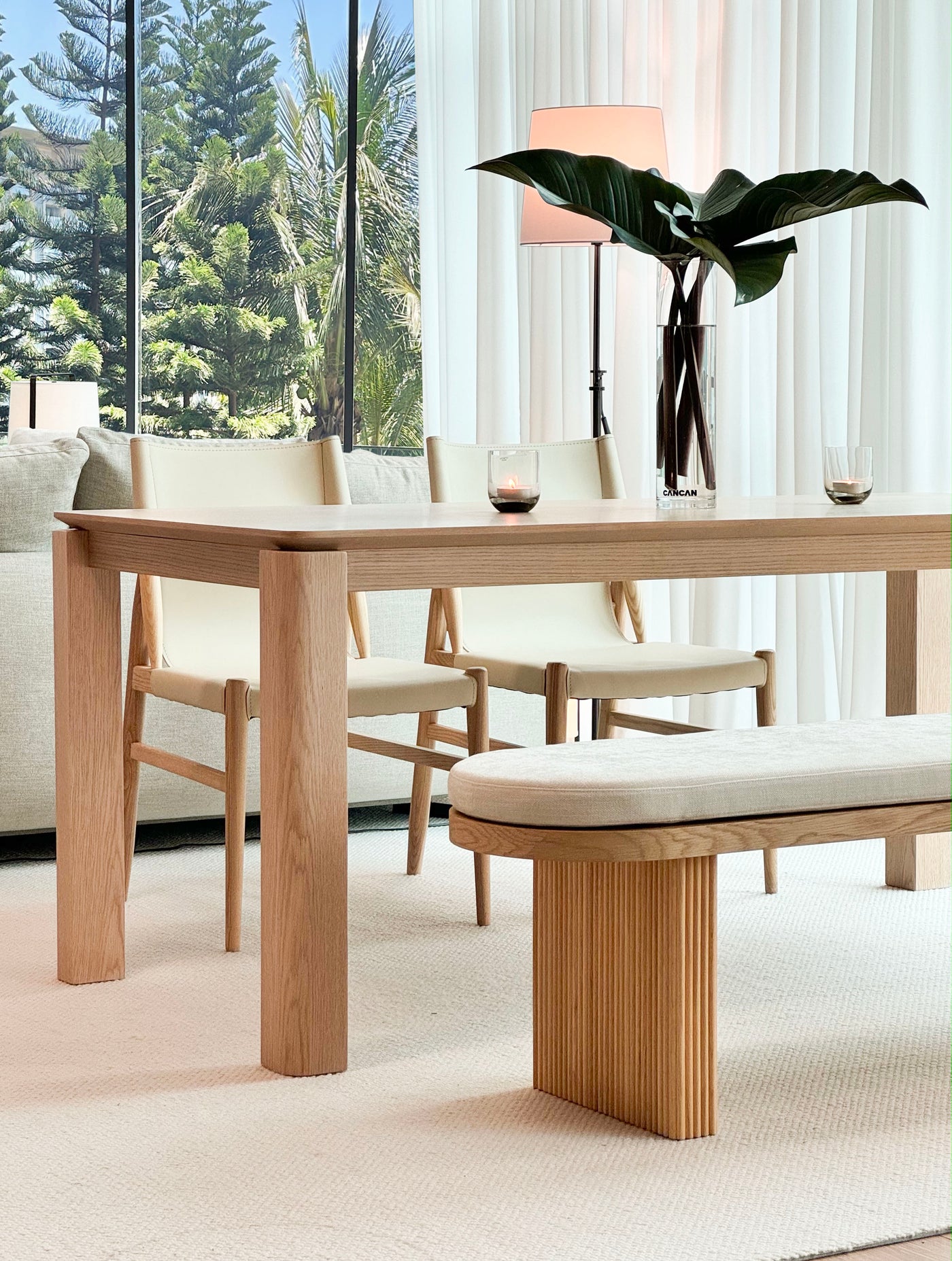 Millie Dining Chair (Natural Frame) - Set of 4