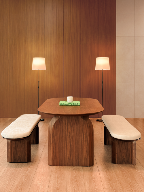 Natalie Dining Bench - Walnut