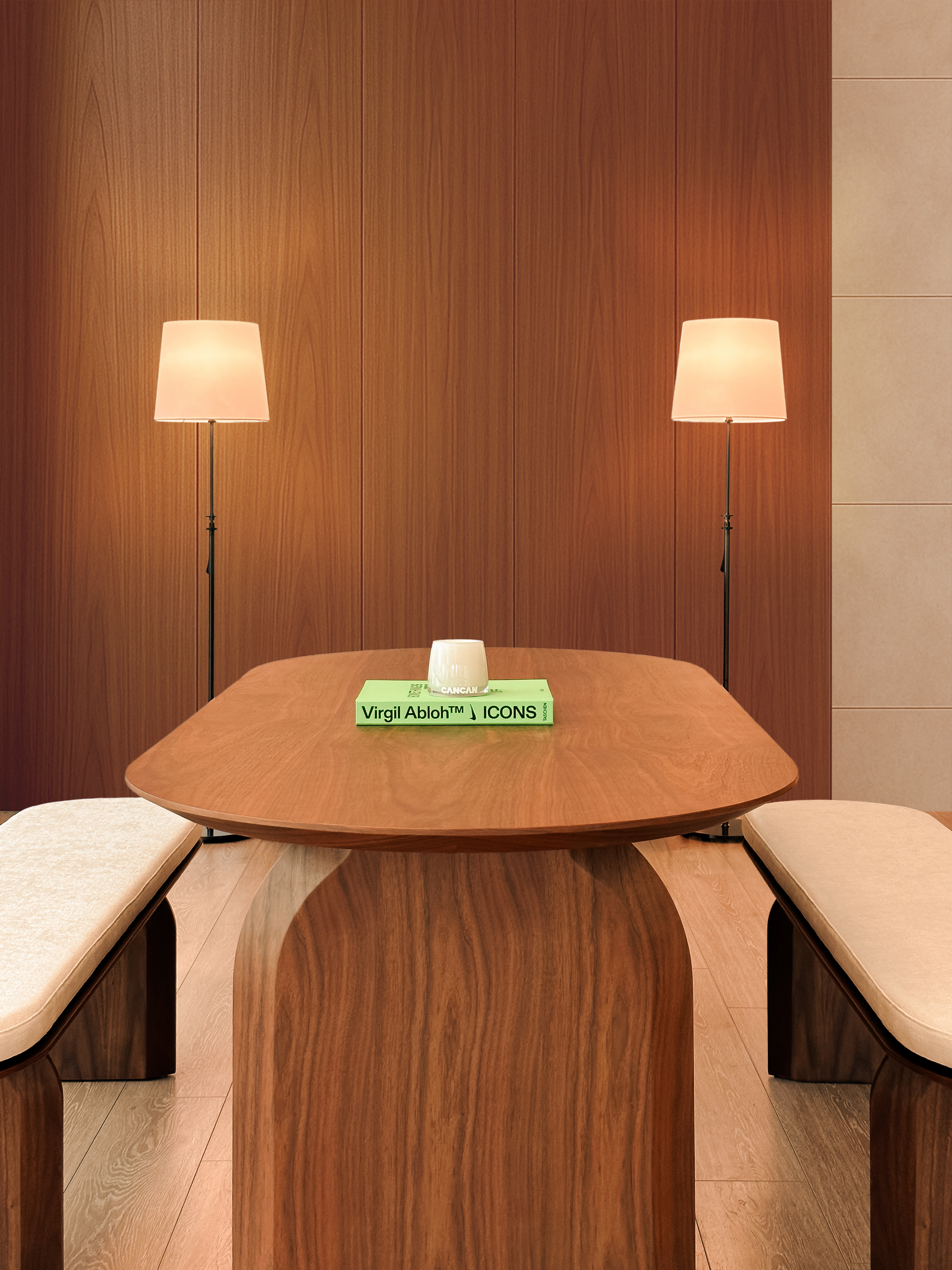 Natalie Dining Bench - Walnut