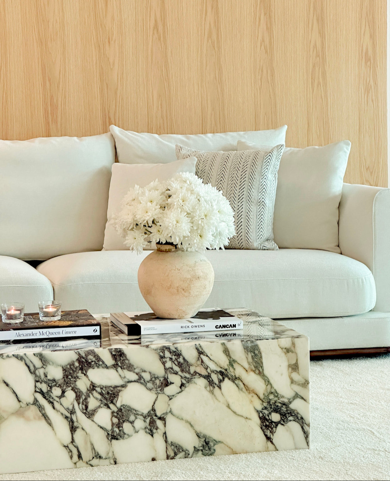 Kado Natural Calacatta Viola Marble Coffee Table