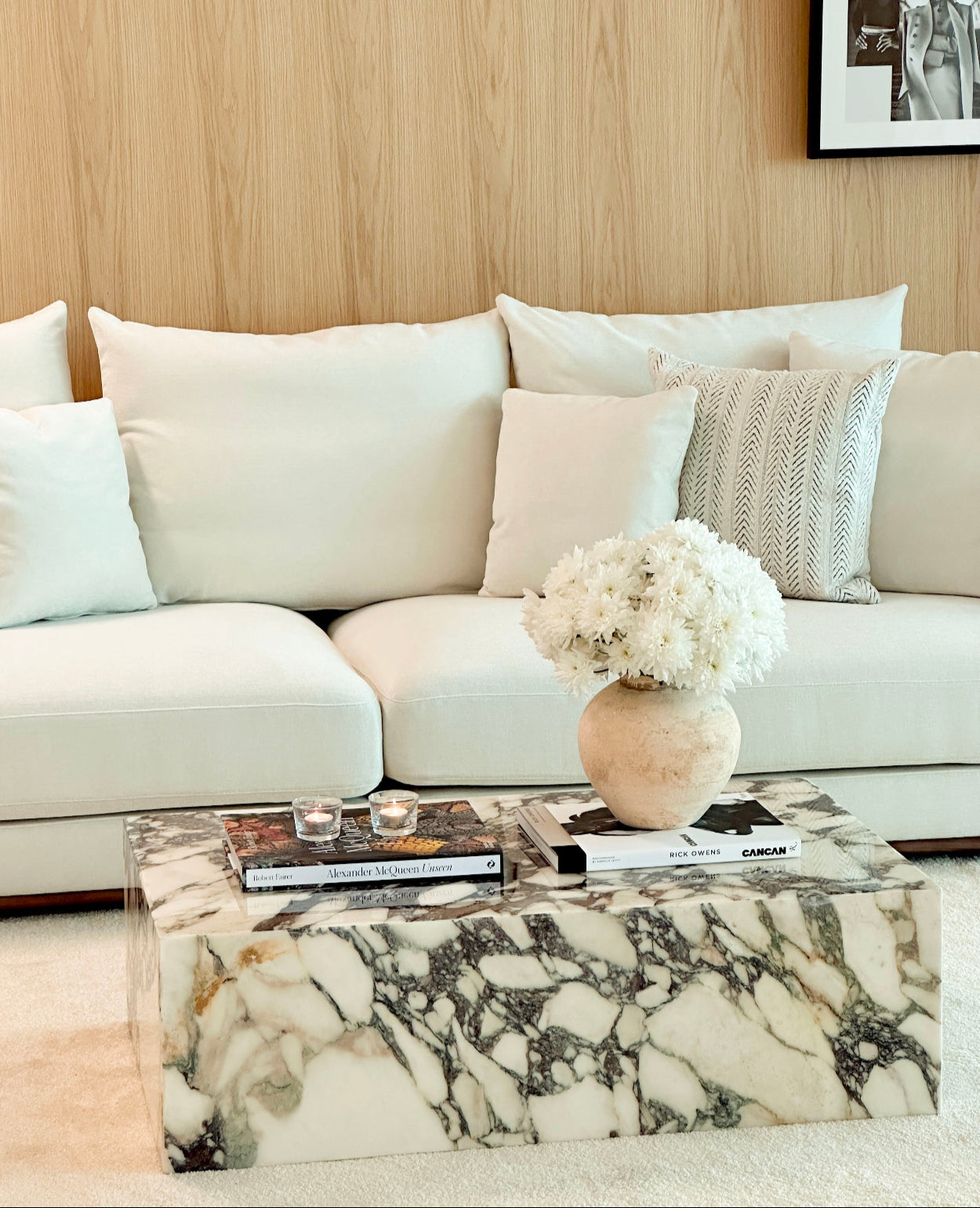 Kado Natural Calacatta Viola Marble Coffee Table
