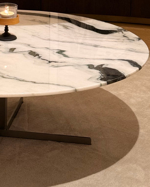 Layford Coffee Table - Panda White Marble