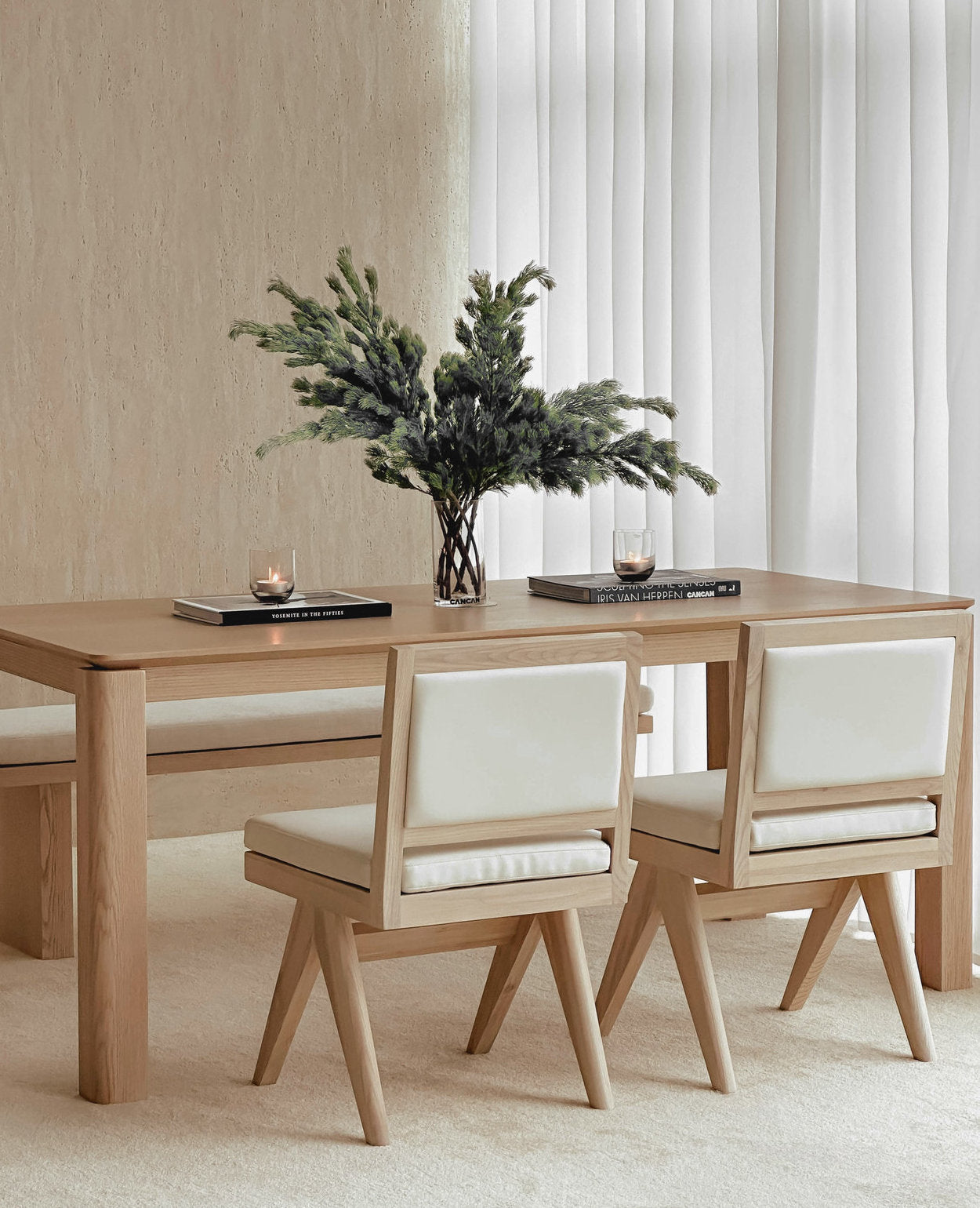 Carmel Dining Table - Whitewash