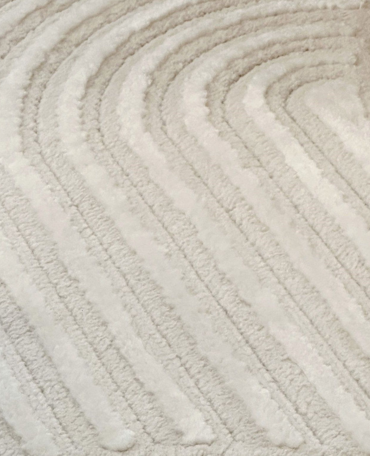 Chloe Arc Pattern Rug - Chantilly White