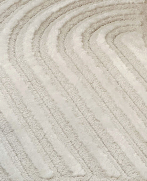 Chloe Arc Pattern Rug - Chantilly White