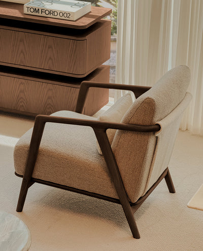 [NEW] Connor Lounge Chair - Walnut Frame