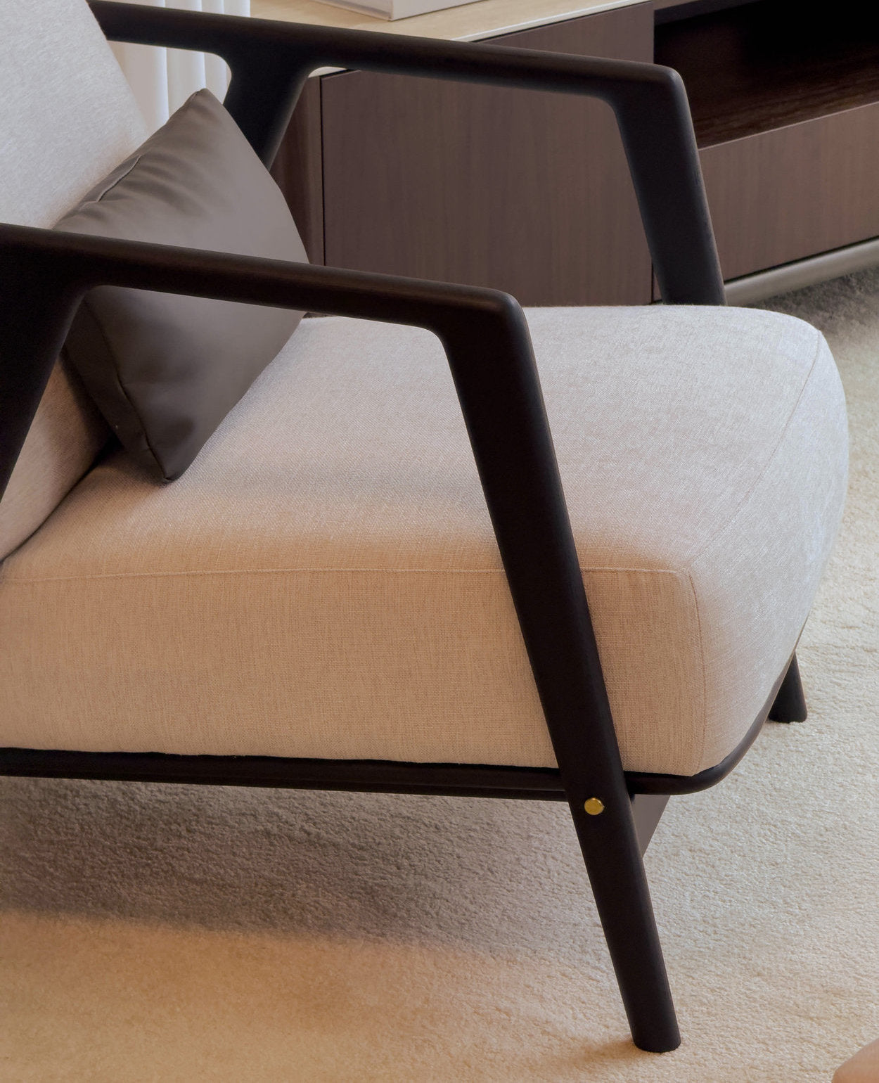 Connor Lounge Chair - Black Frame