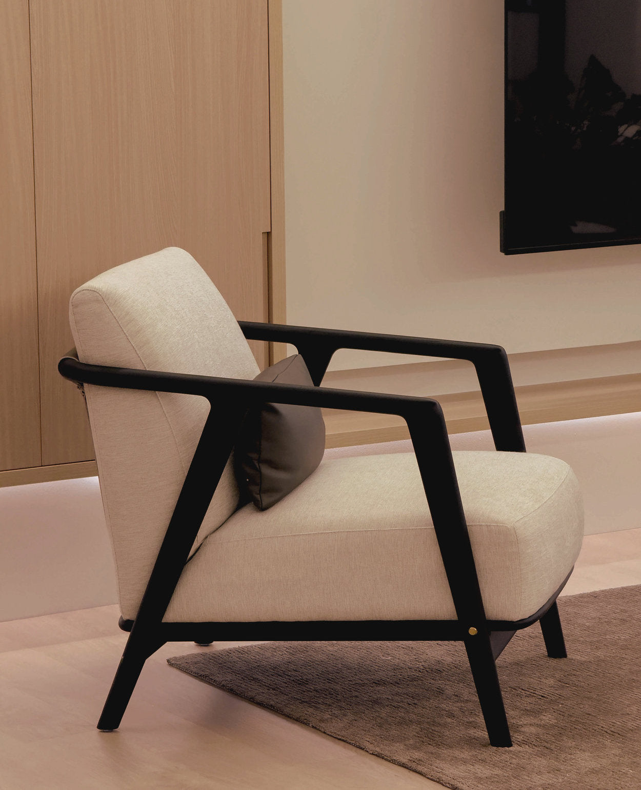 Connor Lounge Chair - Black Frame