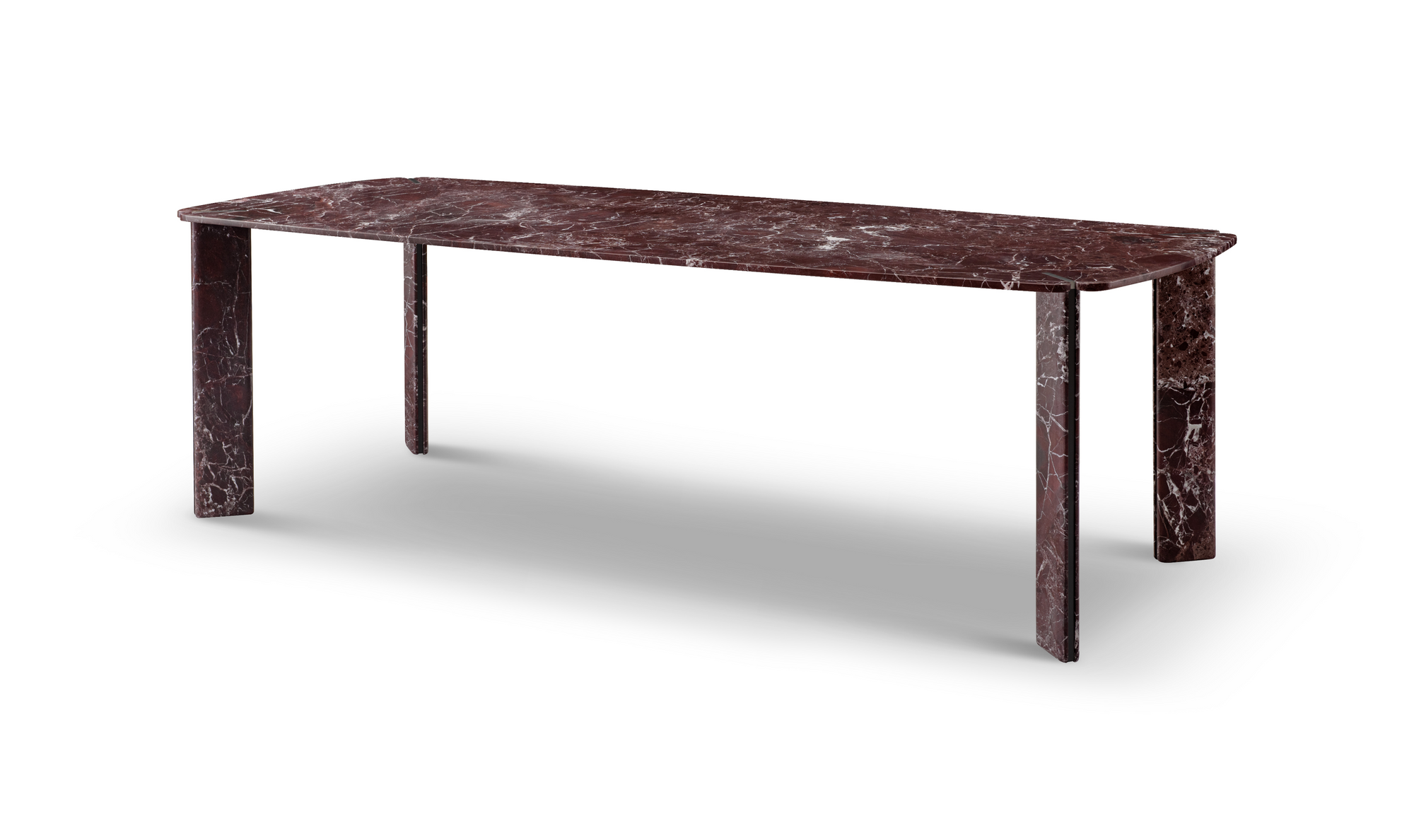 Pantheon Dining Table - Rosso Levanto