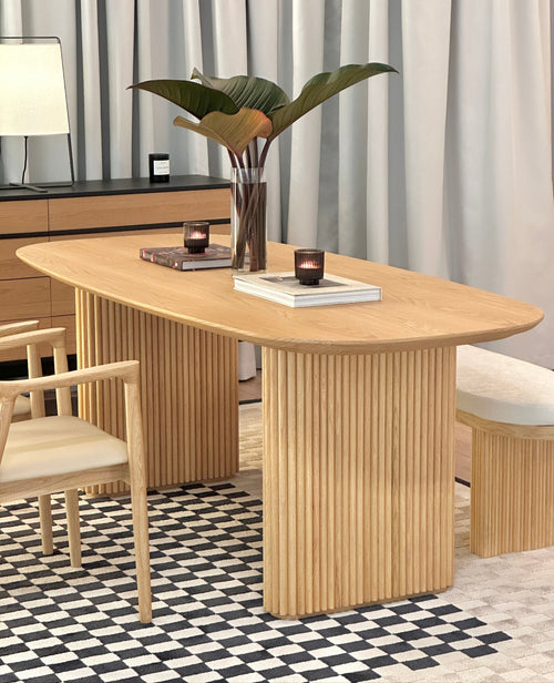 Thierry Dining Table - Timber Top