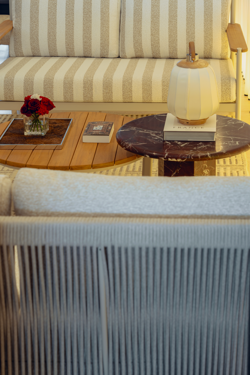 Nottos Outdoor Coffee Table — Weather-Resistant Teak & Aluminium Frame