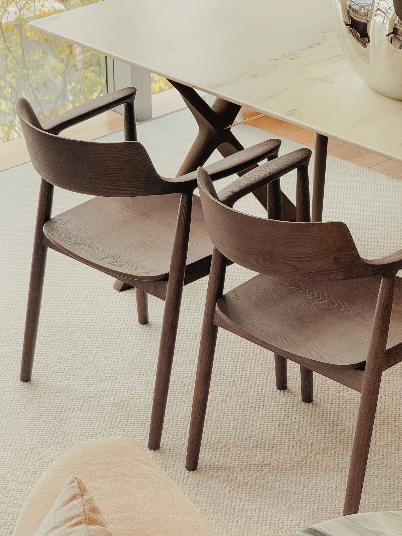 Danielle[PLUS+] Dining Chair (Dark Walnut)