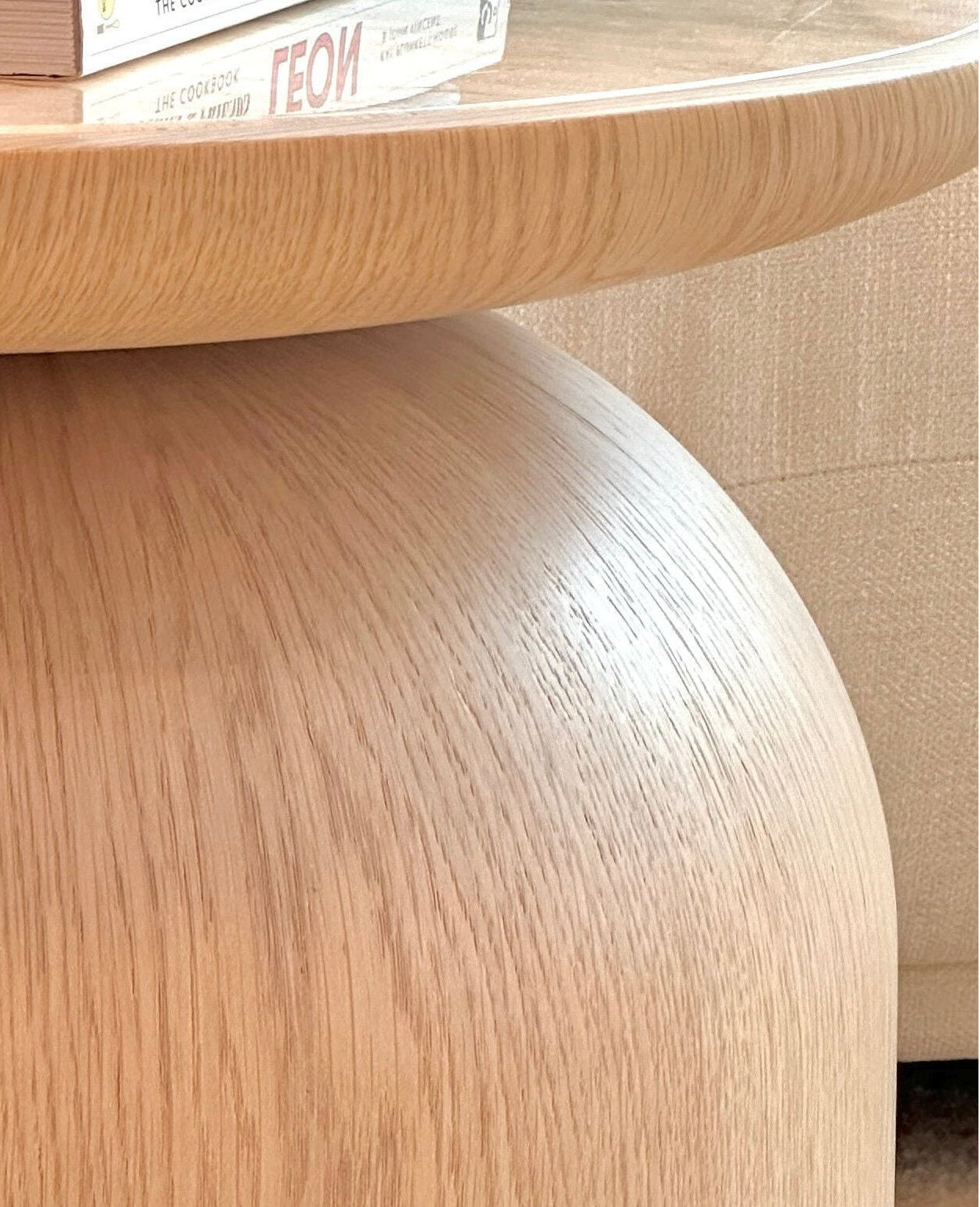 [NEW] Flintor Travertine Round Coffee Table