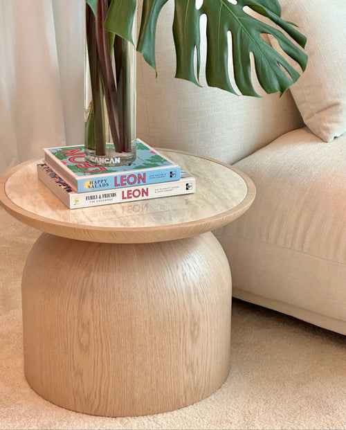 Flintor Travertine Round Coffee Table