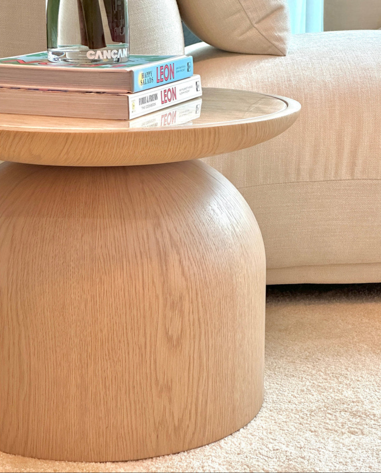 Flintor Travertine Round Coffee Table