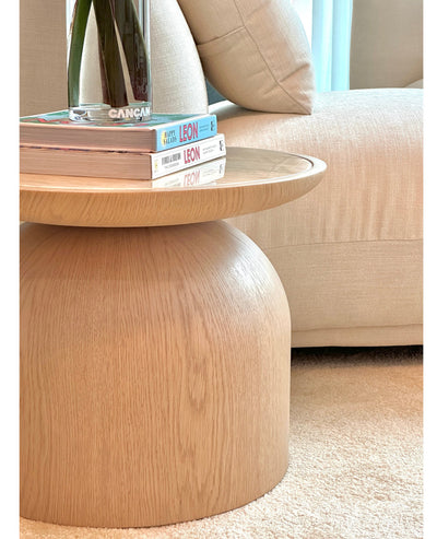 [NEW] Flintor Travertine Round Coffee Table