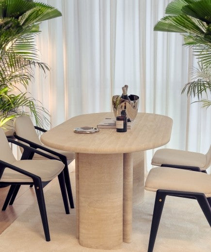 [NEW] Ford Travertine Dining Table