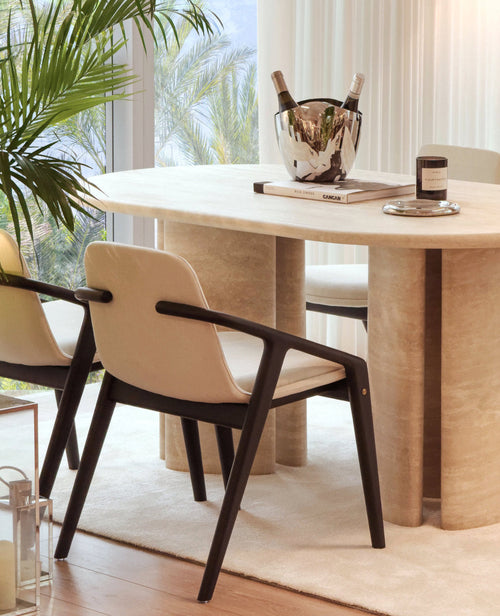 Ford Travertine Dining Table