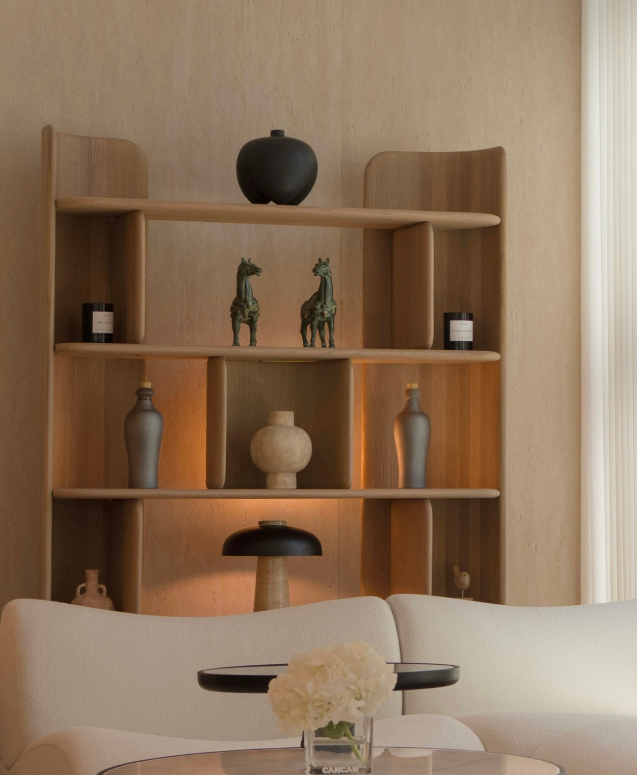 [NEW] Forma Shelf – Sculptural Solid Oak Bookshelf for Timeless, Organized Living