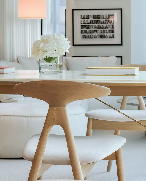 Forma Dining Chair – Sculpted Comfort in Architectural Form - Natural Oak