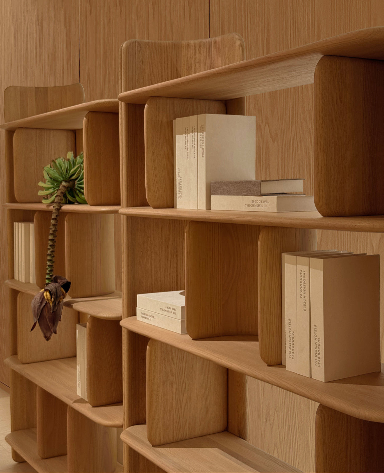Forma Shelf – Sculptural Solid Oak Bookshelf for Timeless, Organized Living