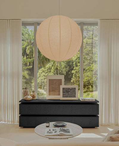 Forma Sideboard – Floating Wood Storage (Black)