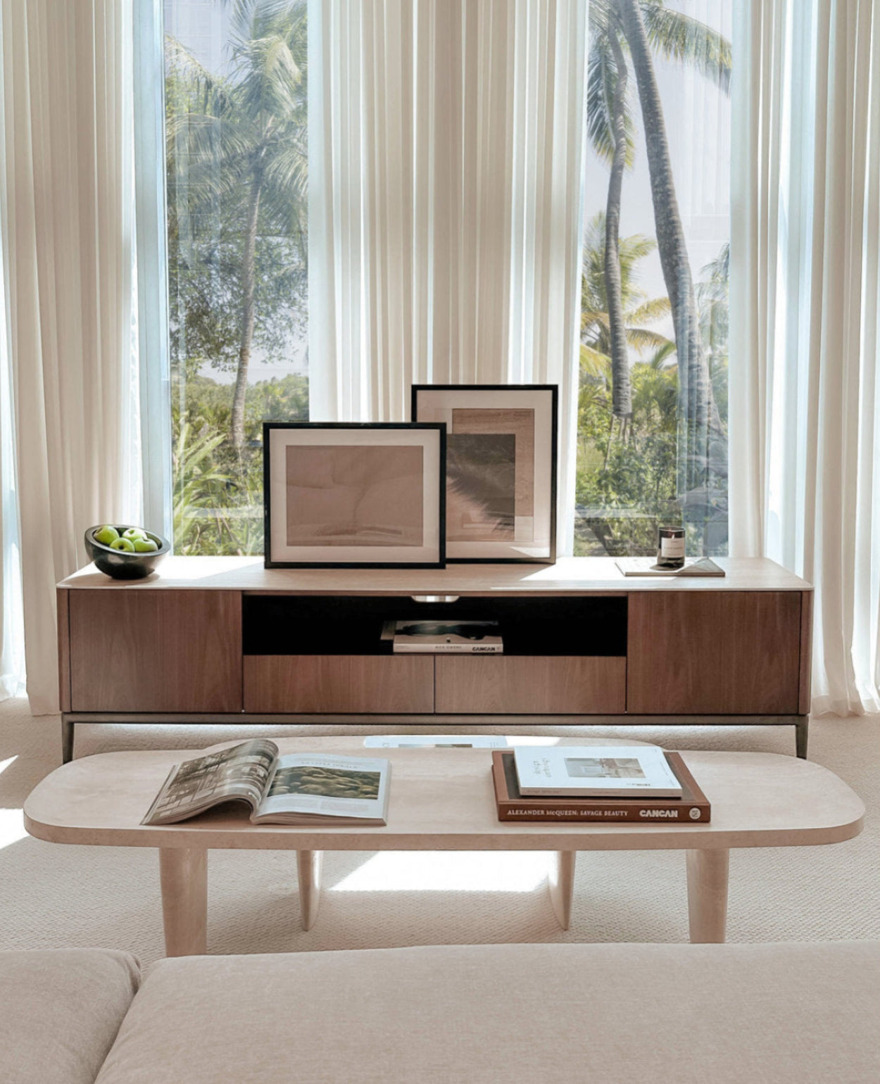 Forma Travertine Coffee Table - Grande