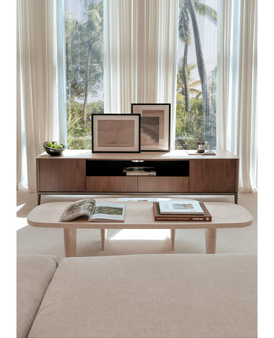 [NEW] Forma Travertine Coffee Table - Grande