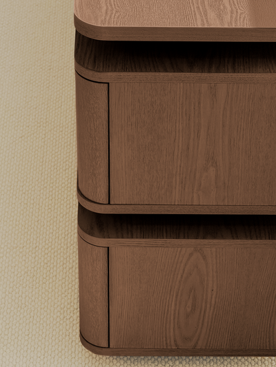 Forma Sideboard – Floating Wood Storage (Walnut)