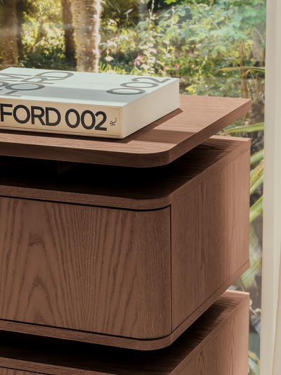 Forma Sideboard – Floating Wood Storage (Walnut)