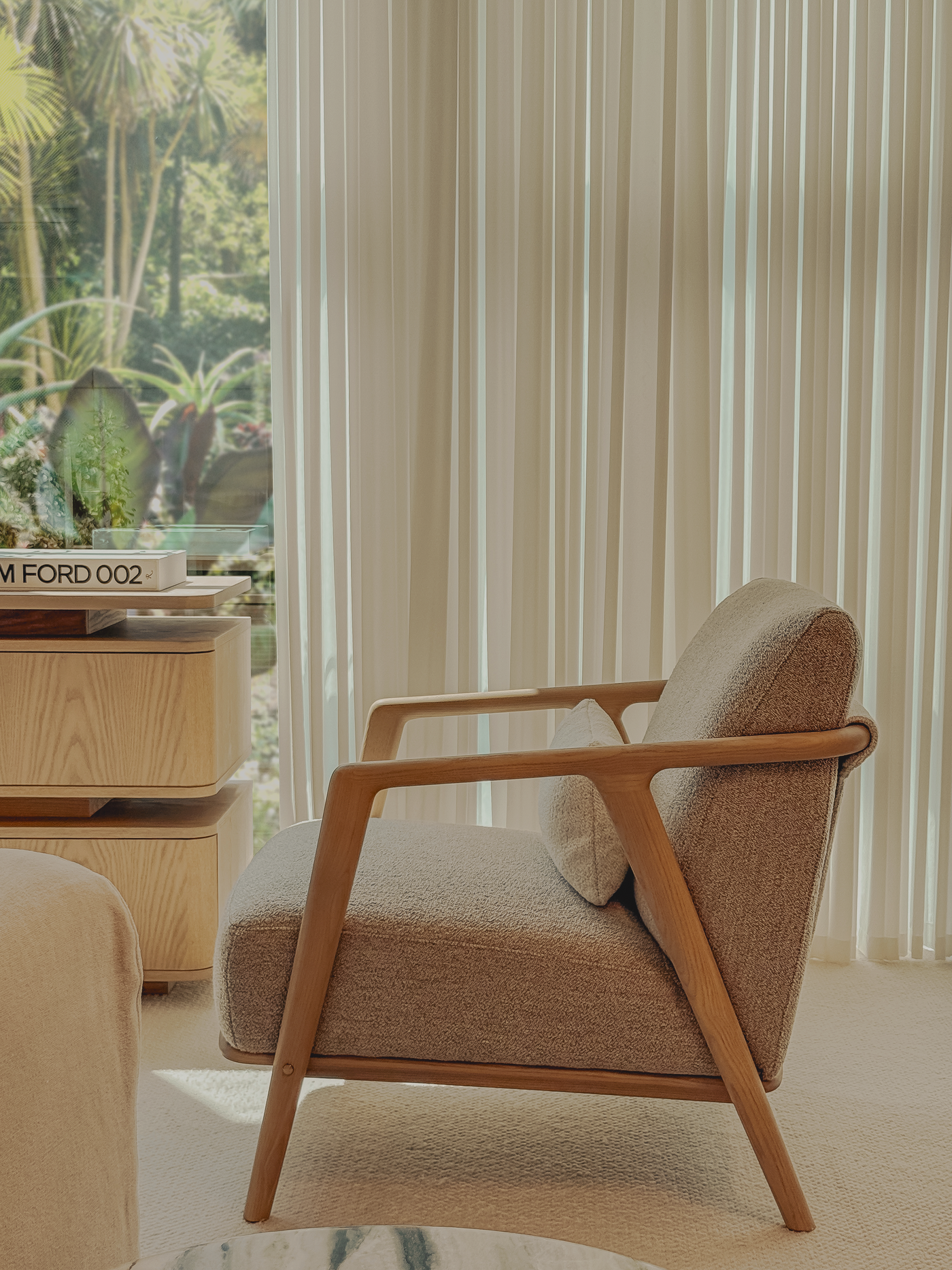 Connor Lounge Chair – Refined Comfort in Sculpted Wood