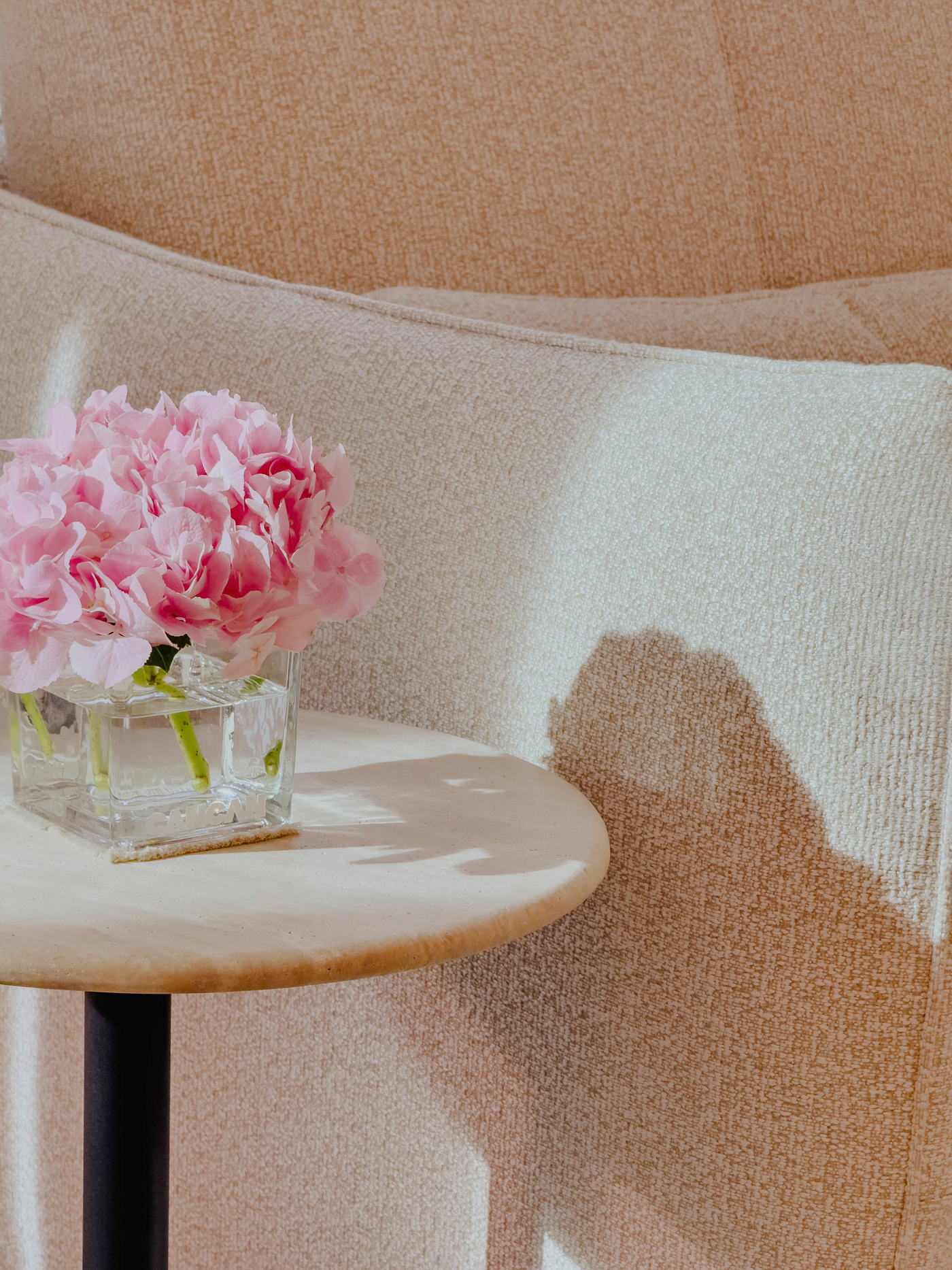 Freya Natural Travertine Side Table