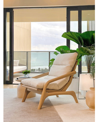 [NEW] Frenke Lounge Chair - Whitewash Frame