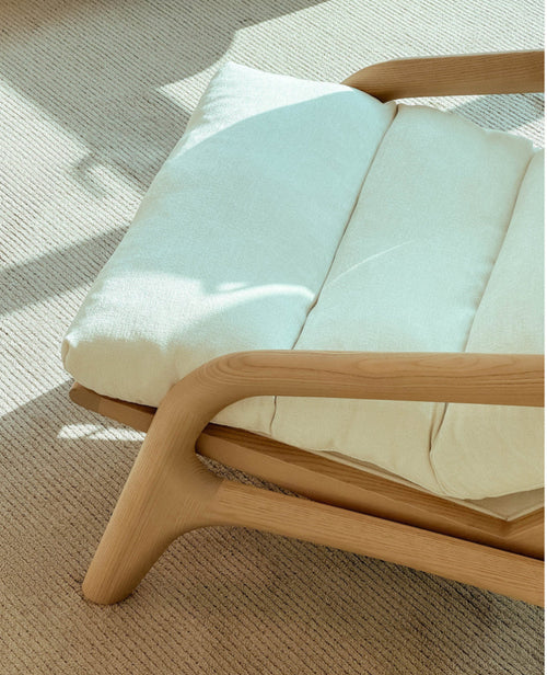 Frenke Lounge Chair - Whitewash Frame
