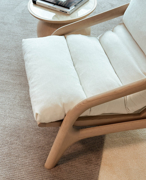 Frenke Lounge Chair - Whitewash Frame